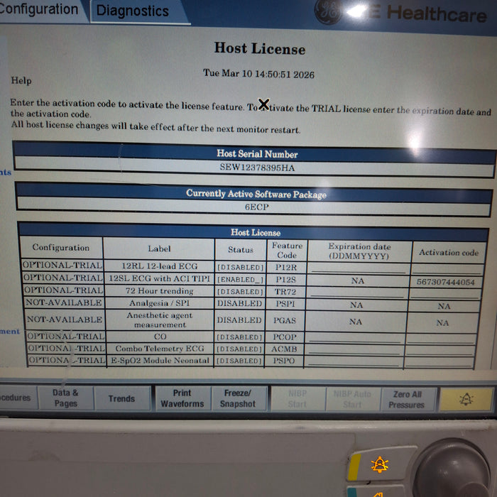 GE Healthcare GE Healthcare Carescape B650 Emergency Care Patient Monitor Patient Monitors reLink Online