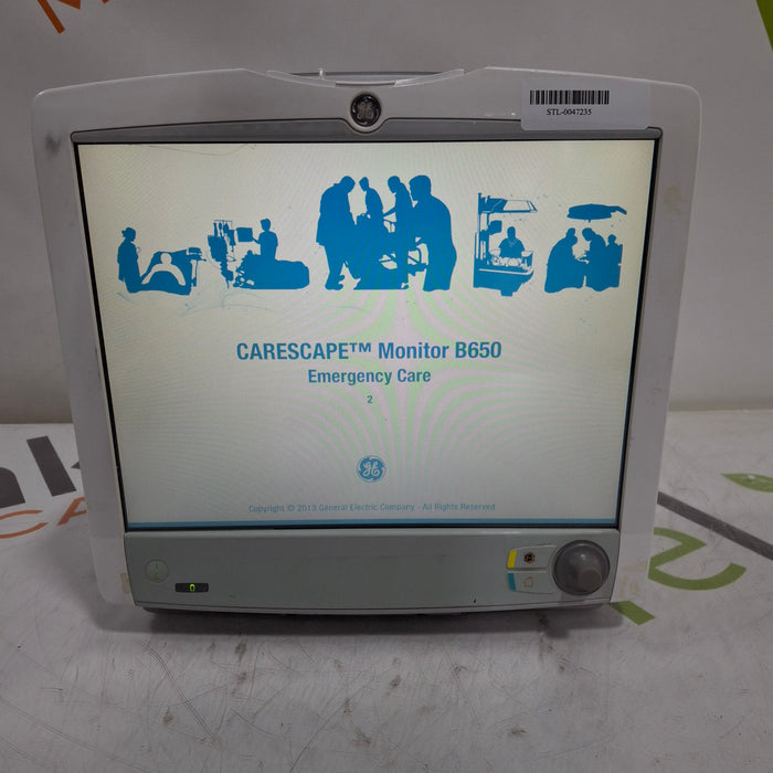 GE Healthcare Carescape B650 Emergency Care Patient Monitor