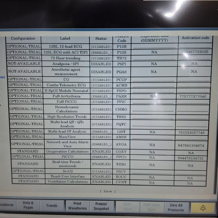 GE Healthcare Carescape B650 Emergency Care Patient Monitor