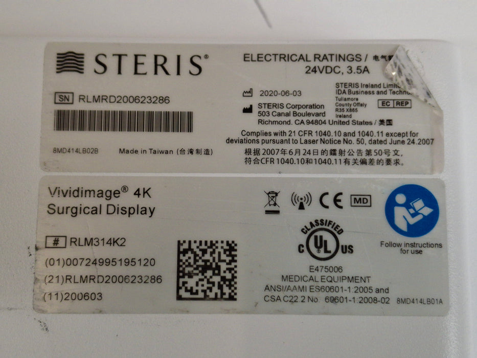 Steris VividImage 4K Surgical Display