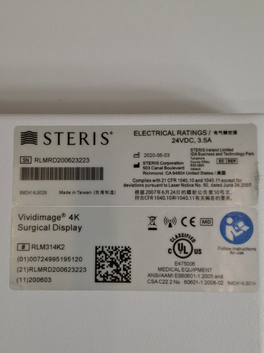 Steris VividImage 4K Surgical Display