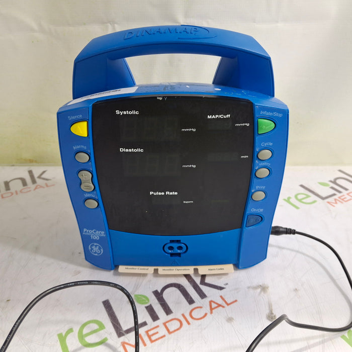 GE Healthcare Dinamap ProCare 100 Vital Signs Monitor