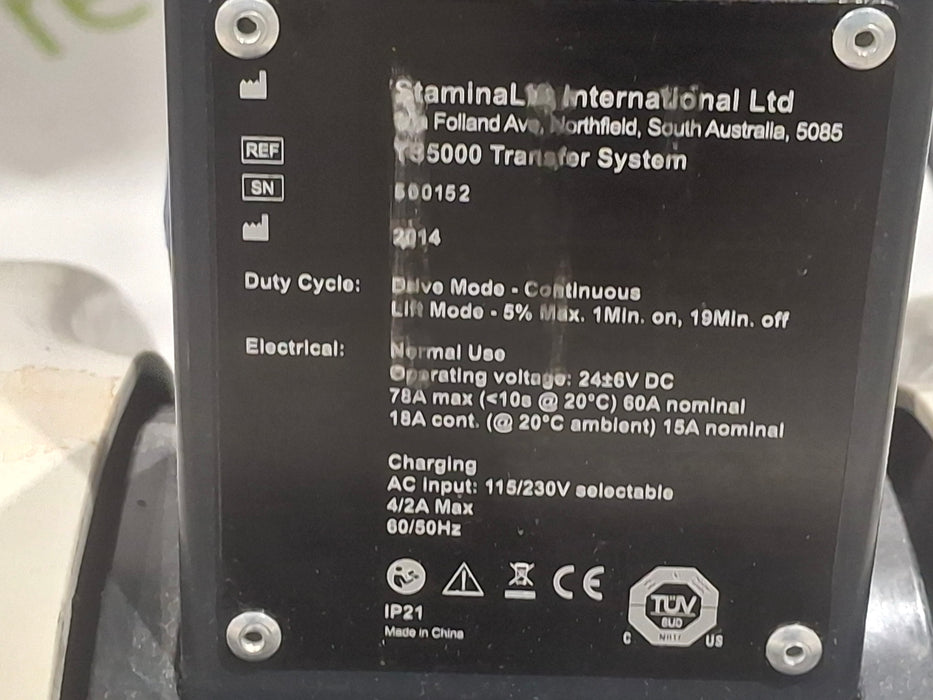 StaminaLift International Ltd TS5000 Transfer System