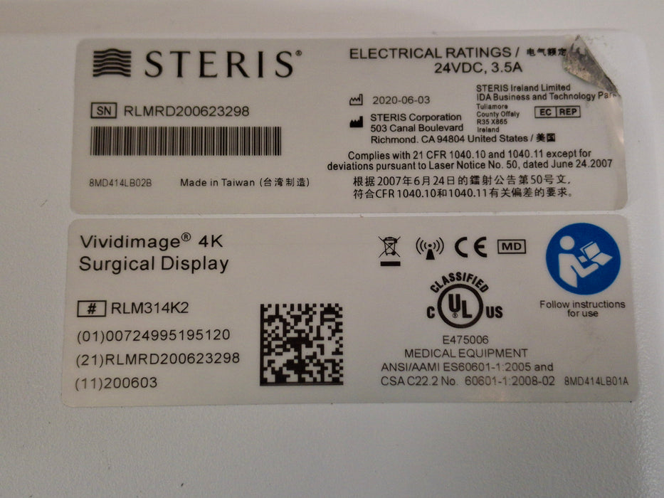 Steris VividImage 4K Surgical Display