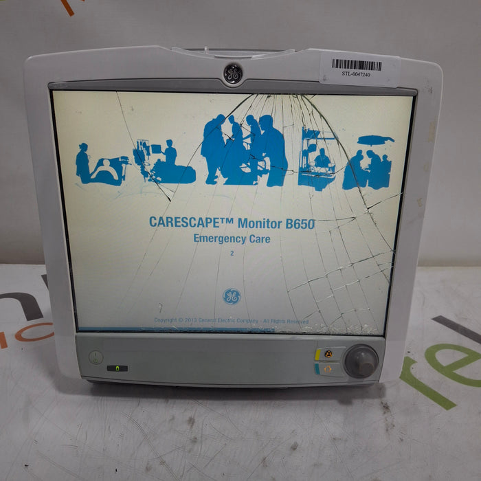 GE Healthcare Carescape B650 Emergency Care Patient Monitor