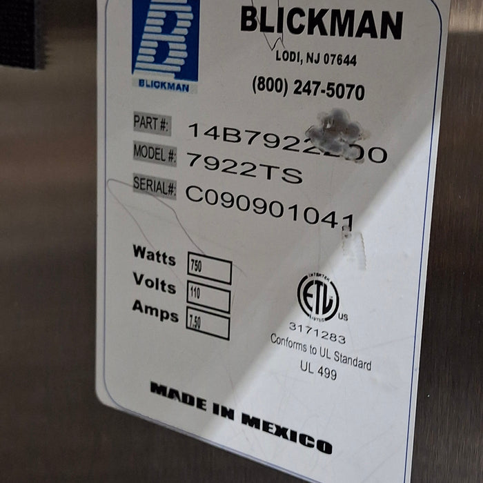 Blickman 7922TS Warming Cabinet