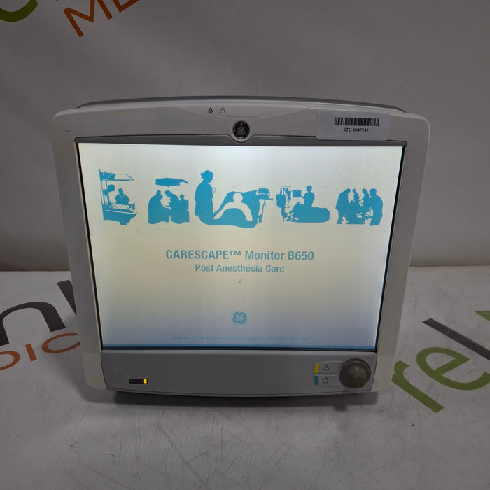 GE Healthcare Carescape B650 Post Anesthesia Care Patient Monitor