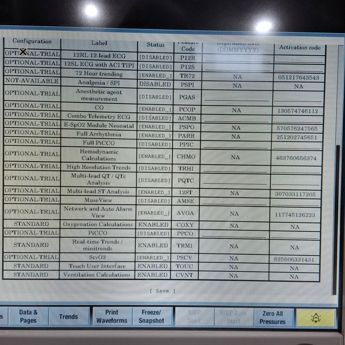 GE Healthcare Carescape B650 Post Anesthesia Care Patient Monitor