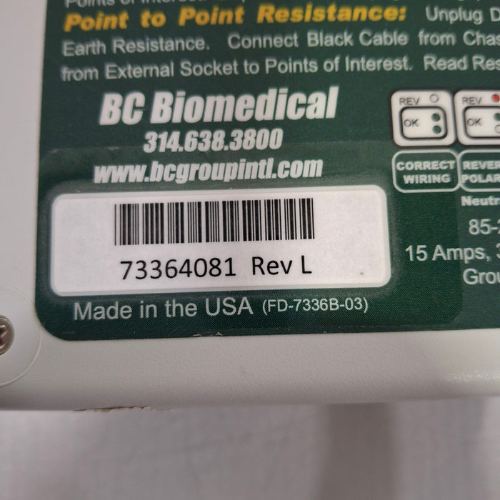 BC Biomedical SA-2005 Safety Analyzer