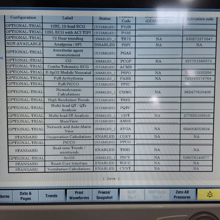 GE Healthcare Carescape B650 Post Anesthesia Care Patient Monitor