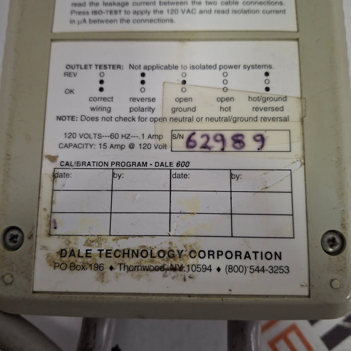 Fluke Dale 600 Safety Analyzer