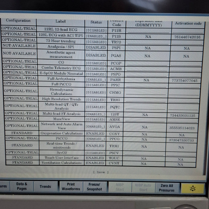 GE Healthcare Carescape B650 Emergency Care Patient Monitor