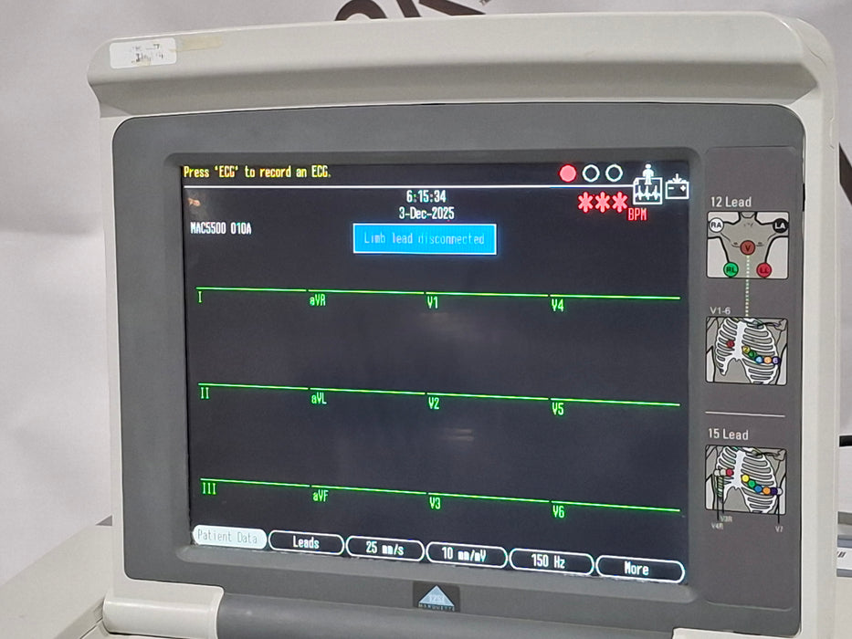 GE Healthcare MAC 5500 HD ECG with CAM Module