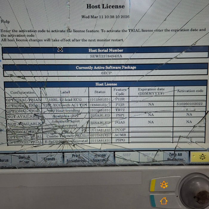 GE Healthcare Carescape B650 Emergency Care Patient Monitor
