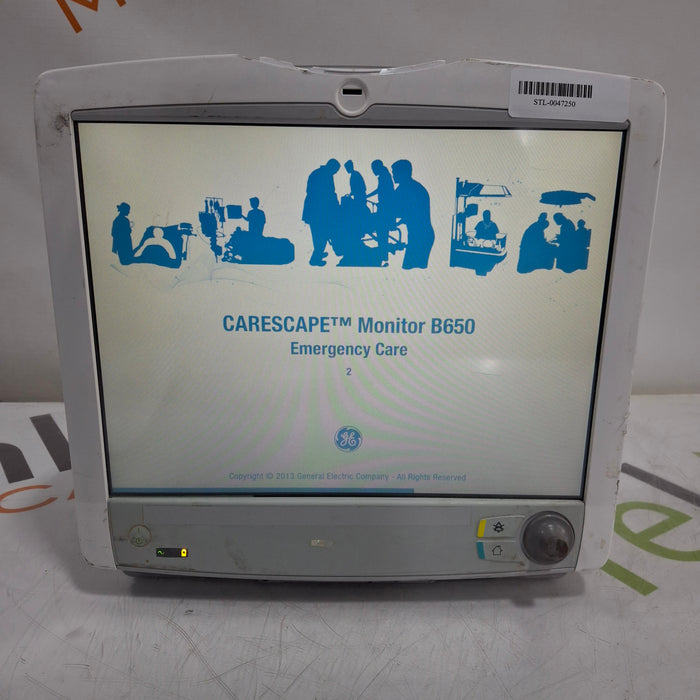 GE Healthcare Carescape B650 Emergency Care Patient Monitor
