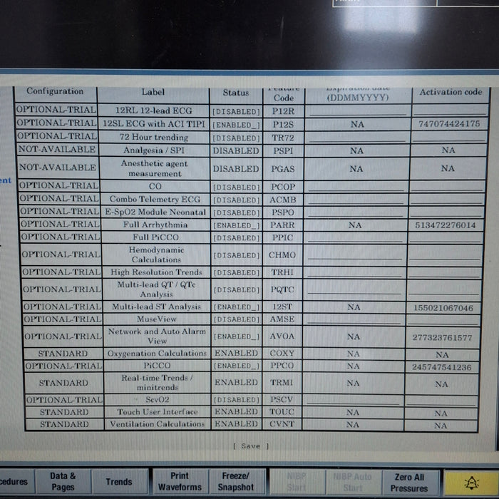 GE Healthcare Carescape B650 Emergency Care Patient Monitor