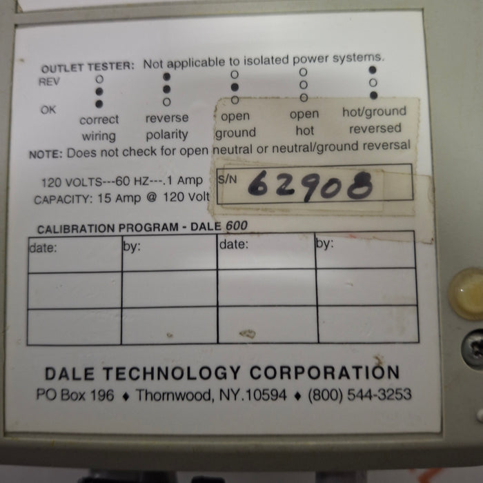 Fluke Dale 600 Safety Analyzer