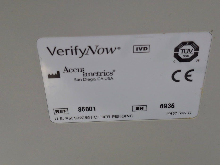 Accu Metrics VerifyNow Rapid Platelet Analyzer