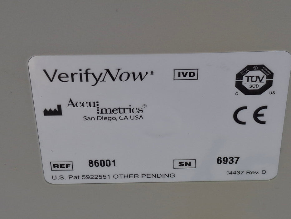 Accu Metrics VerifyNow Rapid Platelet Analyzer