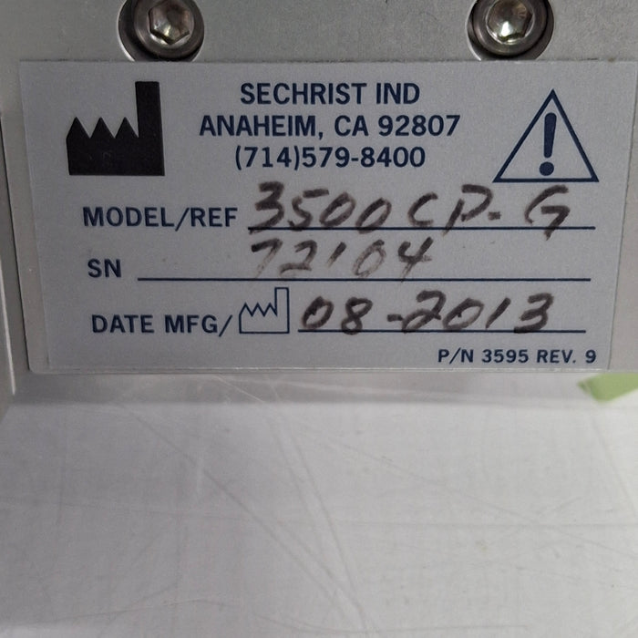 Sechrist Sechrist 3500 Low Flow Air-Oxygen Mixer Respiratory reLink Online