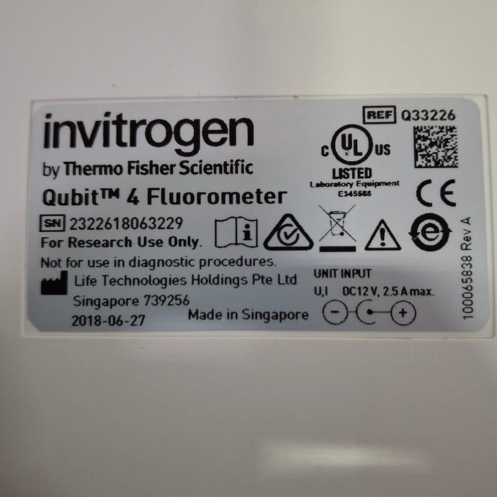 Thermo Scientific Invitrogen Qubit 4 Fluorometer