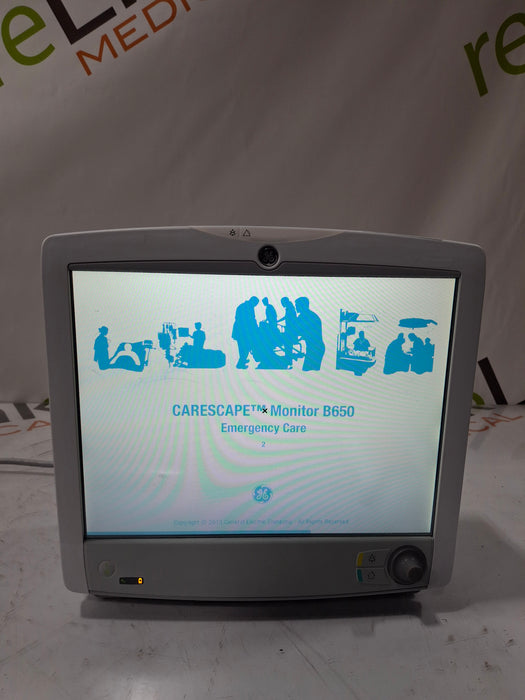 GE Healthcare Carescape B650 Emergency Care Patient Monitor