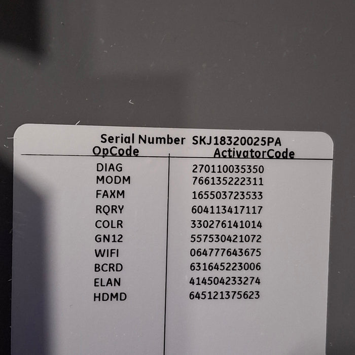 GE Healthcare MAC 5500 HD ECG without CAM Module