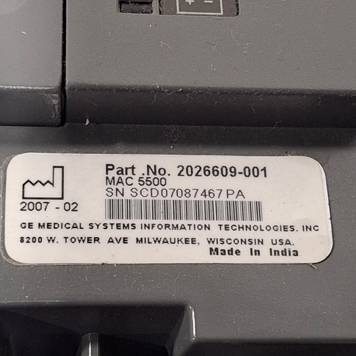 GE Healthcare GE Healthcare MAC 5500 ECG without CAM Module Cardiology reLink Online