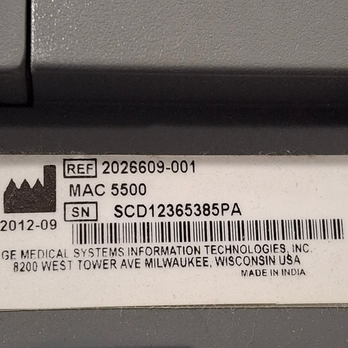 GE Healthcare GE Healthcare MAC 5500 ECG without CAM Module Cardiology reLink Online