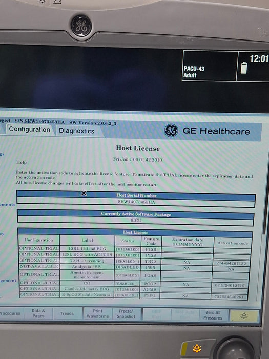GE Healthcare GE Healthcare Carescape B650 Critical Care Patient Monitor Patient Monitors reLink Online