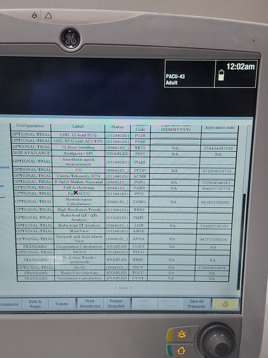 GE Healthcare GE Healthcare Carescape B650 Critical Care Patient Monitor Patient Monitors reLink Online