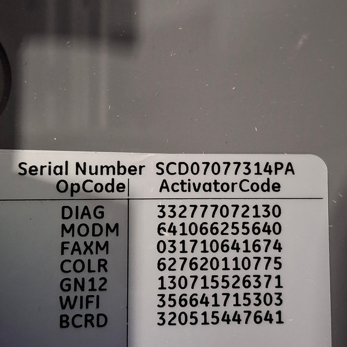 GE Healthcare MAC 5500 ECG without CAM Module