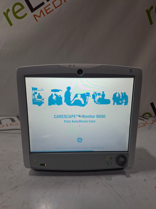 GE Healthcare Carescape B650 Post Anesthesia Care Patient Monitor