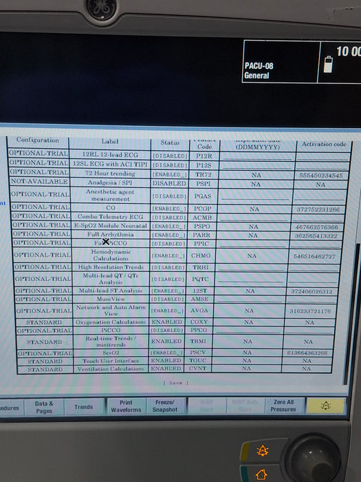 GE Healthcare Carescape B650 Post Anesthesia Care Patient Monitor