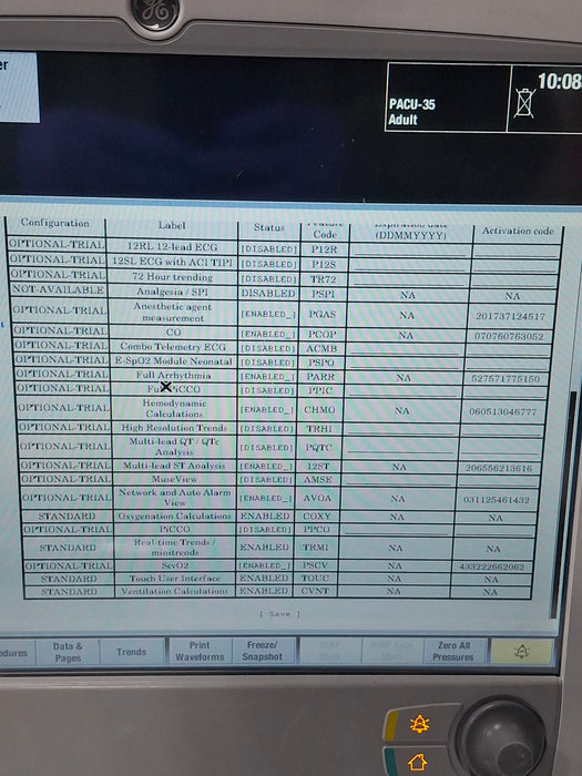 GE Healthcare Carescape B650 Critical Care Patient Monitor