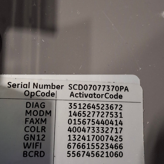 GE Healthcare MAC 5500 ECG without CAM Module