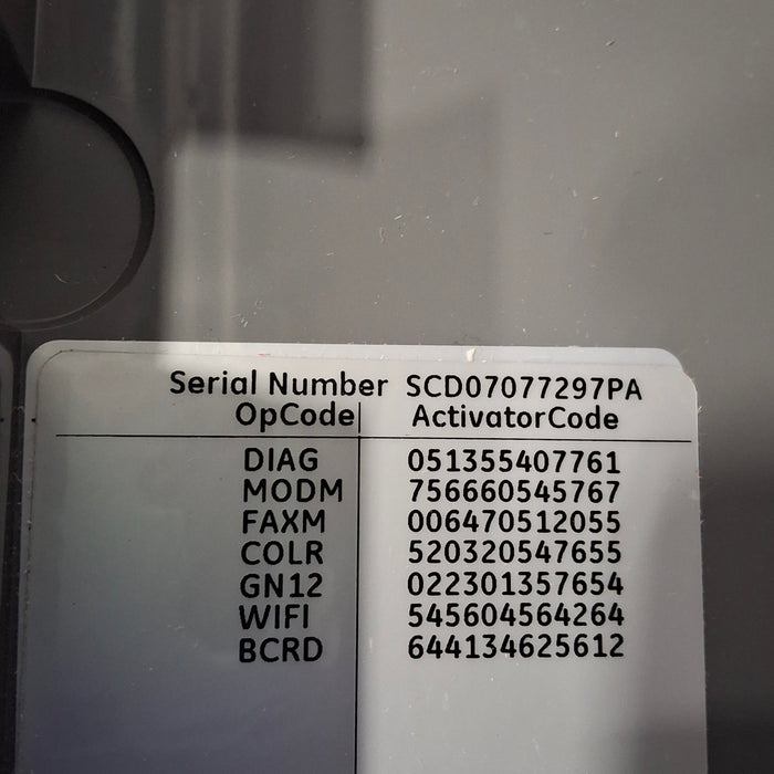 GE Healthcare MAC 5500 ECG without CAM Module