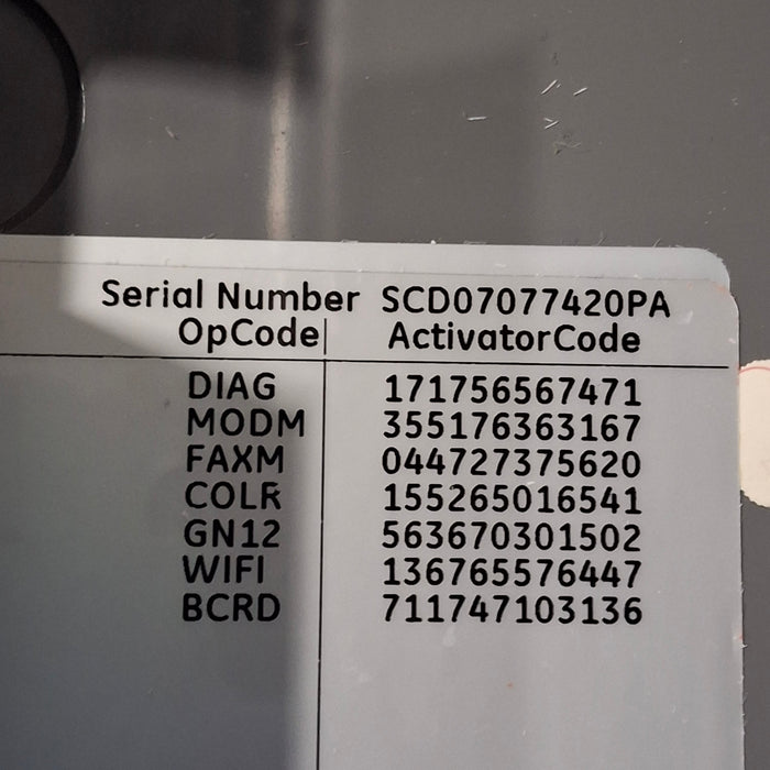 GE Healthcare MAC 5500 ECG without CAM Module