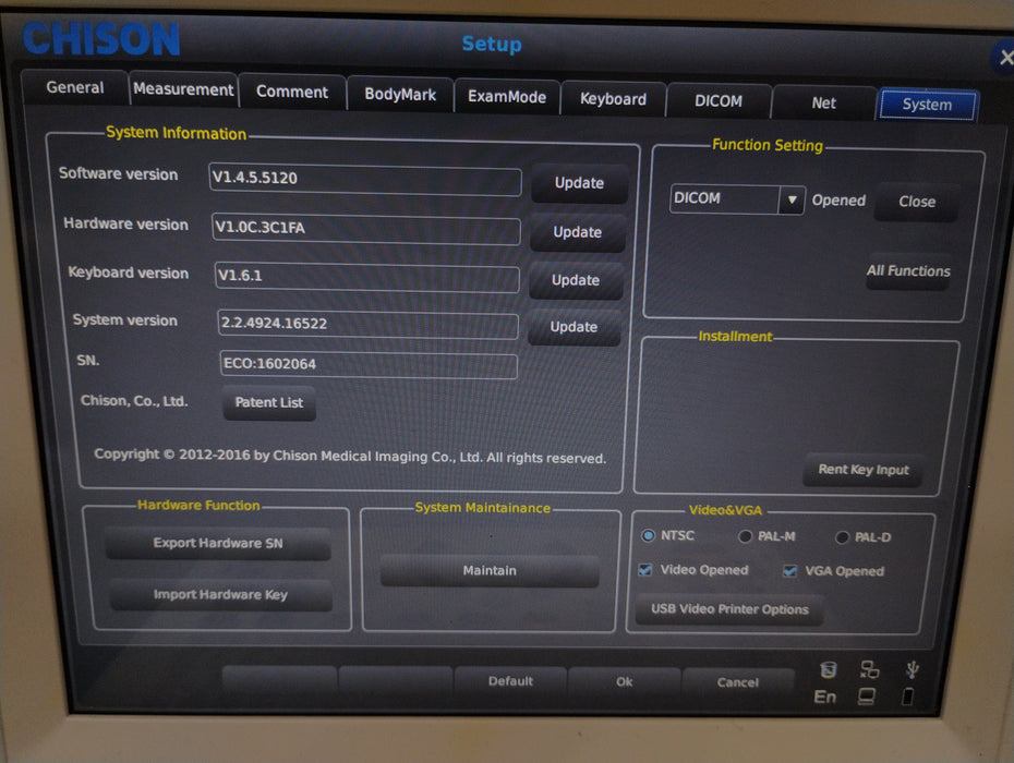 Chison Medical Imaging Co.,Ltd. ECO 3 Ultrasound