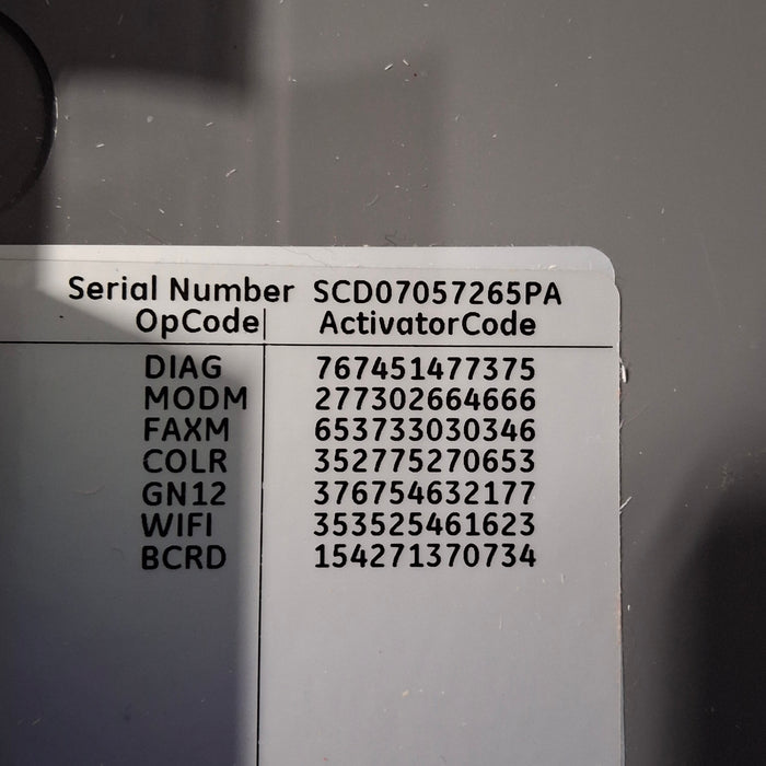 GE Healthcare MAC 5500 ECG without CAM Module