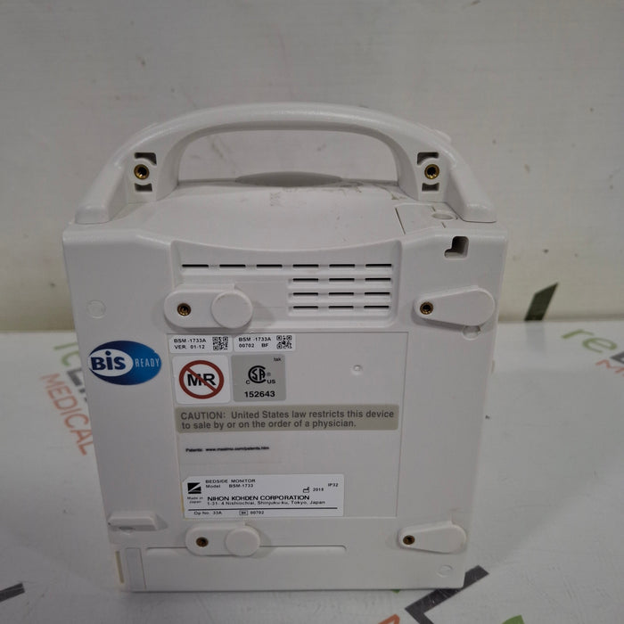 Nihon Kohden BSM-1733 Life Scope PT Transport Patient Monitor