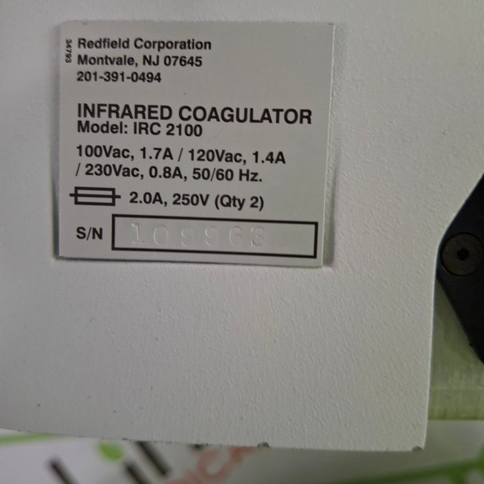 Redfield Corporation IRC 2100 Infrared Coagulator