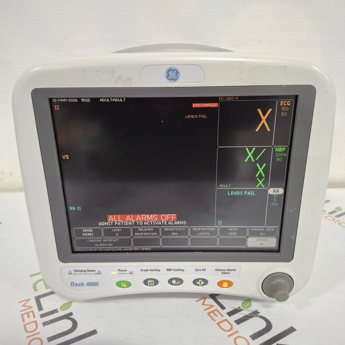 GE Healthcare Dash 4000 - GE/Nellcor SpO2 Patient Monitor