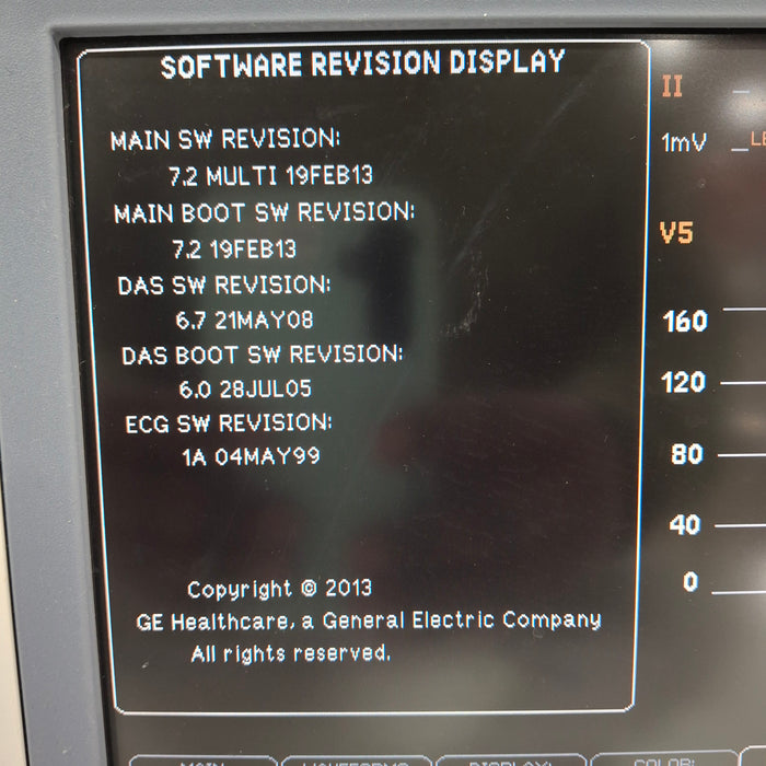 GE Healthcare Dash 4000 - Masimo SpO2 Patient Monitor