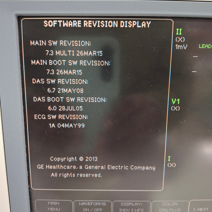 GE Healthcare Dash 4000 - Masimo SpO2 Patient Monitor