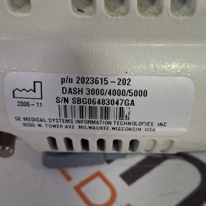GE Healthcare Dash 4000 - Masimo SpO2 Patient Monitor