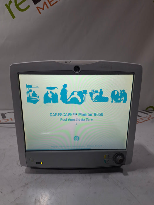 GE Healthcare Carescape B650 Post Anesthesia Care Patient Monitor