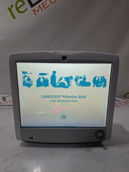 GE Healthcare Carescape B650 Post Anesthesia Care Patient Monitor