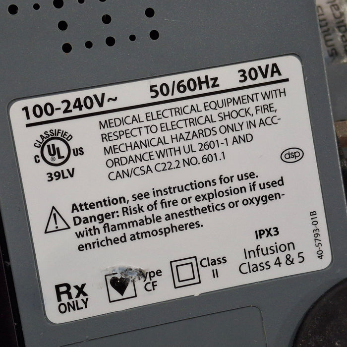 Smiths Medical Medfusion 3500 Version 6 Syringe Infusion Pump