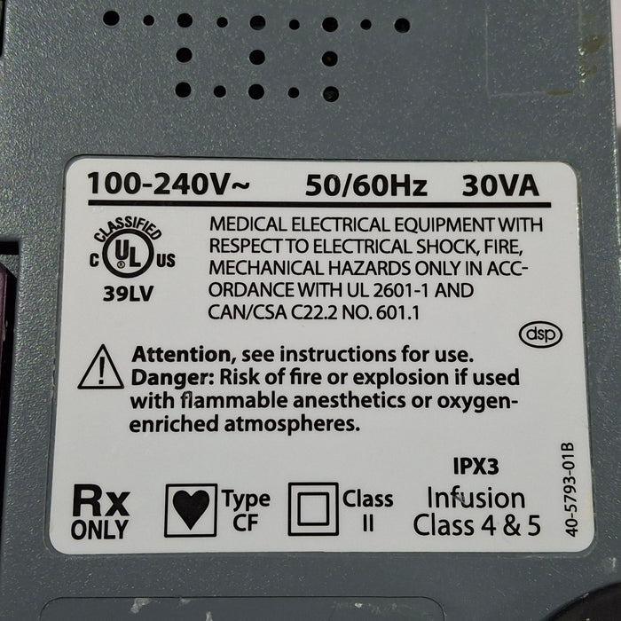 Smiths Medical Medfusion 3500 Version 6 Syringe Infusion Pump